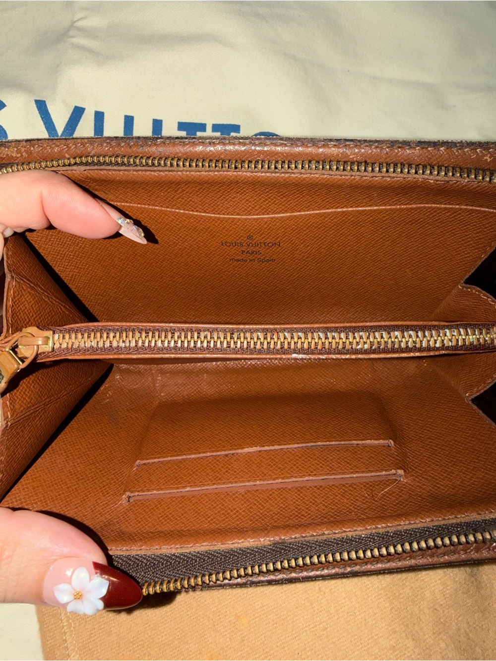 Louis Vuitton Monogram Brown and Gold Continental Wallet - Picture 7 of 9